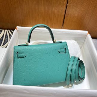 Replica Hermes Kelly Mini Epsom Leather Bag