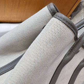 Replica Hermes Garden Party 30 Canvas Leather Bag