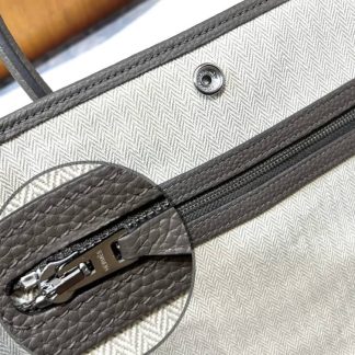 Replica Hermes Garden Party 30 Canvas Leather Bag