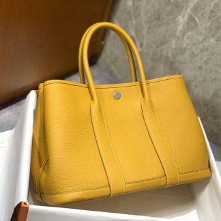 Replica Hermes Garden Party 30 Clemence Leather Bag