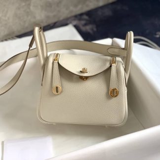 Replica Hermes Lindy Mini Clemence Leather Bag