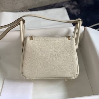 Replica Hermes Lindy Mini Clemence Leather Bag