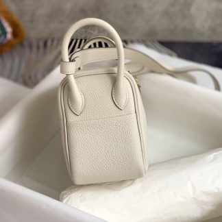 Replica Hermes Lindy Mini Clemence Leather Bag