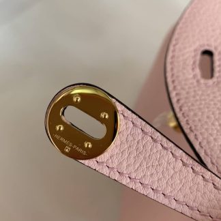 Replica Hermes Lindy Mini Clemence Leather Bag