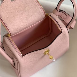 Replica Hermes Lindy Mini Clemence Leather Bag