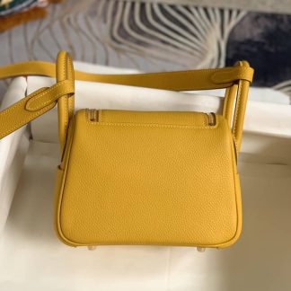 Replica Hermes Lindy Mini Clemence Leather Bag