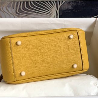 Replica Hermes Lindy Mini Clemence Leather Bag
