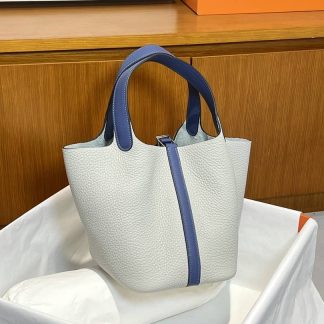 Replica Hermes Picotin Lock 18 Clemence Leather Bag