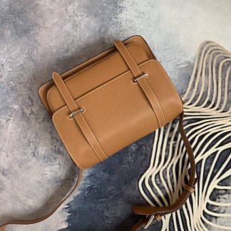 Replica Hermes Steve 35 Clemence Leather Messenger Bag
