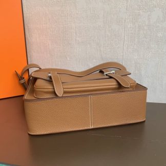 Replica Hermes Steve 35 Clemence Leather Messenger Bag