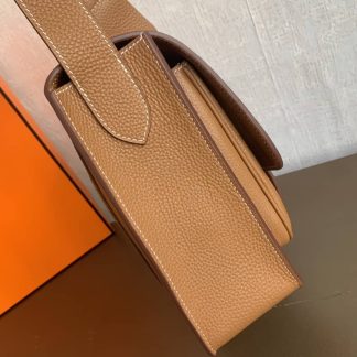 Replica Hermes Steve 35 Clemence Leather Messenger Bag