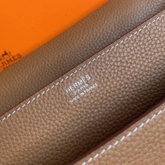 Replica Hermes Steve 35 Clemence Leather Messenger Bag