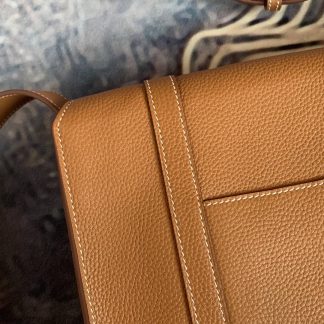Replica Hermes Steve 35 Clemence Leather Messenger Bag