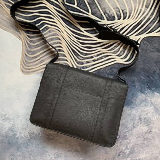 Replica Hermes Steve 35 Clemence Leather Messenger Bag