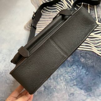 Replica Hermes Steve 35 Clemence Leather Messenger Bag