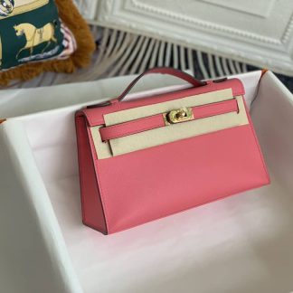 Replica Hermes Kelly Pochette Epsom Leather Bag