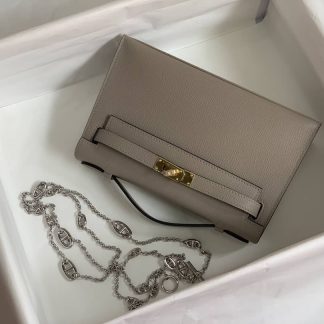 Replica Hermes Kelly Pochette Epsom Leather Bag