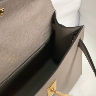 Replica Hermes Kelly Pochette Epsom Leather Bag