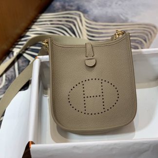 Replica Hermes Evelyne Mini Clemence Leather Bag