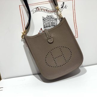 Replica Hermes Evelyne Mini Clemence Leather Bag