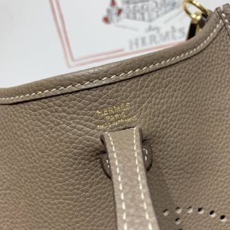 Replica Hermes Evelyne Mini Clemence Leather Bag