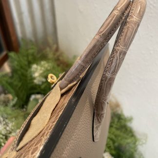 Replica Hermes Touch Birkin 25 Niloticus Crocodile & Calfskin Leather Bag