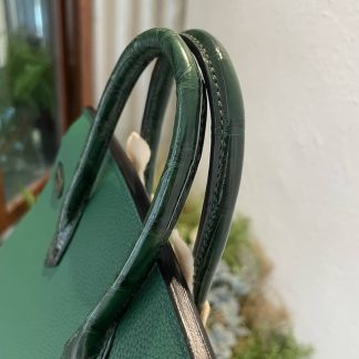 Replica Hermes Touch Birkin 25 Niloticus Crocodile & Calfskin Leather Bag