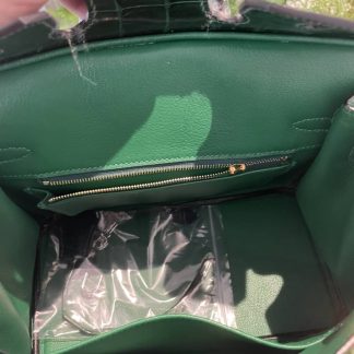 Replica Hermes Touch Birkin 25 Niloticus Crocodile & Calfskin Leather Bag