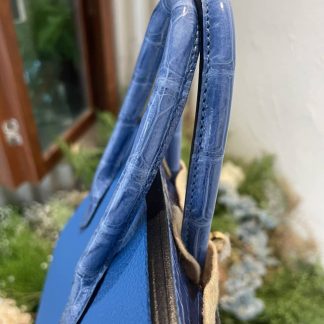 Replica Hermes Touch Birkin 25 Niloticus Crocodile & Calfskin Leather Bag