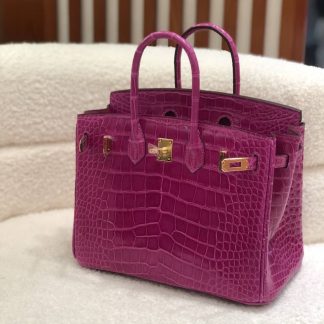 Replica Hermes Birkin 25 Niloticus Crocodile Leather Bag