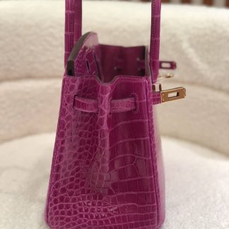 Replica Hermes Birkin 25 Niloticus Crocodile Leather Bag