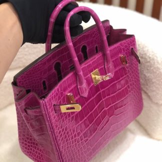 Replica Hermes Birkin 25 Niloticus Crocodile Leather Bag