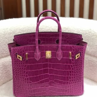 Replica Hermes Birkin 25 Niloticus Crocodile Leather Bag