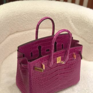 Replica Hermes Birkin 25 Niloticus Crocodile Leather Bag