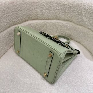 Replica Hermes Birkin 25 Niloticus Crocodile Leather Bag