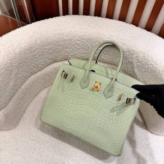 Replica Hermes Birkin 25 Niloticus Crocodile Leather Bag