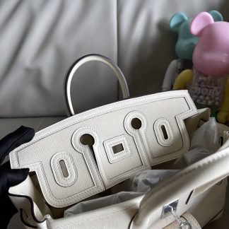 Replica Hermes Birkin Cargo 25 Canvas Swift Leather Bag