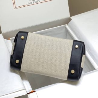 Replica Hermes Birkin 30 Canvas Swift Leather Bag