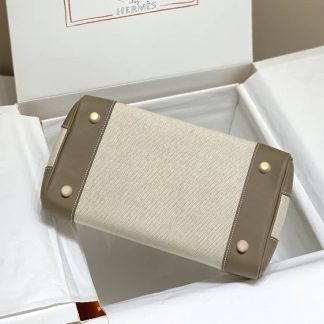 Replica Hermes Birkin 30 Canvas Swift Leather Bag