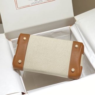 Replica Hermes Birkin 30 Canvas Swift Leather Bag