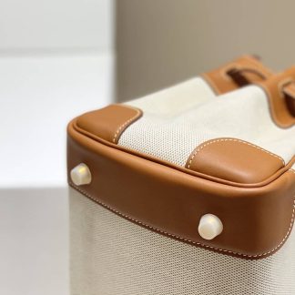 Replica Hermes Birkin 30 Canvas Swift Leather Bag