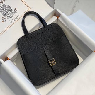 Replica Hermes Halzan Mini 22 Clemence Leather Bag