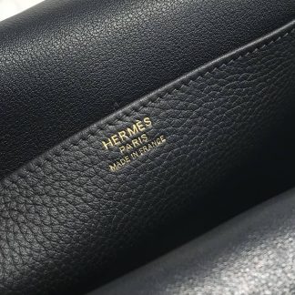 Replica Hermes Halzan Mini 22 Clemence Leather Bag