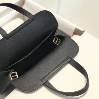 Replica Hermes Halzan Mini 22 Clemence Leather Bag