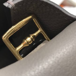 Replica Hermes Halzan Mini 22 Clemence Leather Bag