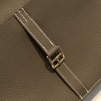 Replica Hermes Halzan Mini 22 Clemence Leather Bag