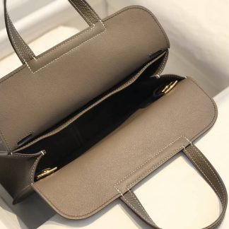 Replica Hermes Halzan Mini 22 Clemence Leather Bag