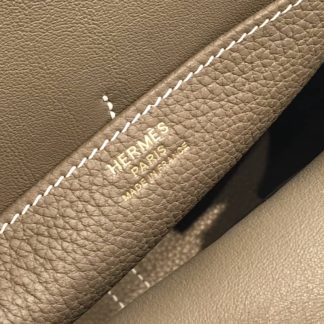 Replica Hermes Halzan Mini 22 Clemence Leather Bag