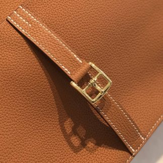 Replica Hermes Halzan Mini 22 Clemence Leather Bag