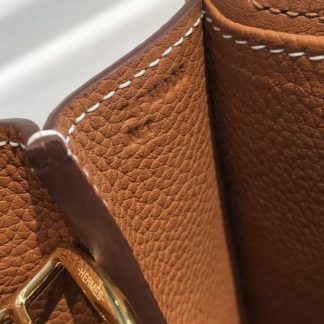Replica Hermes Halzan Mini 22 Clemence Leather Bag